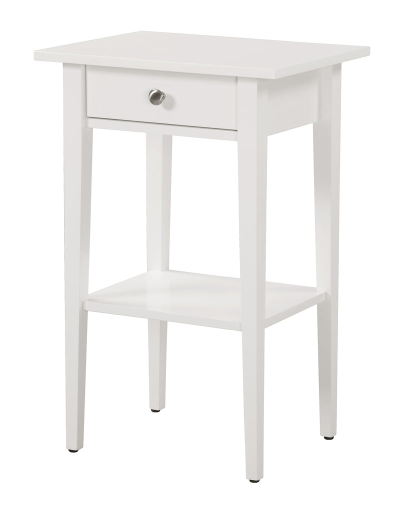 Glory Furniture Dalton White Nightstand