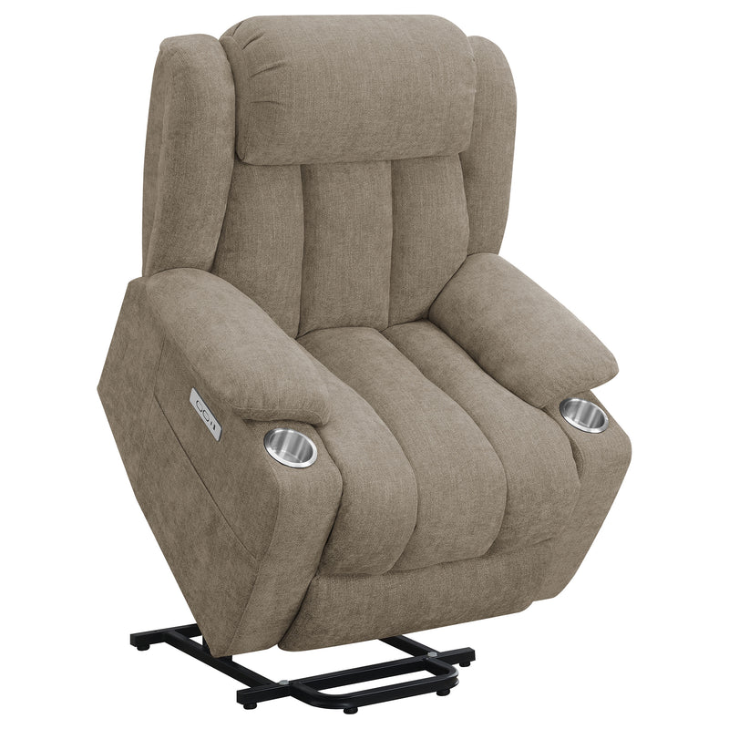 Coaster Furniture Houston Slate Blue Power Lift Recliner