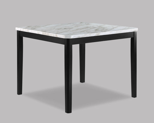 Crown Mark Pascal White Black Counter Height Table