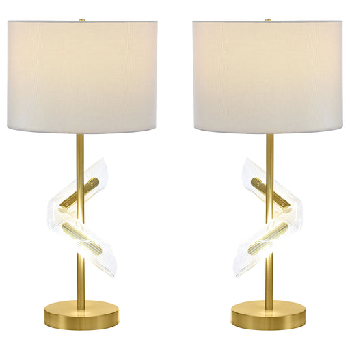 2 Coaster Furniture Kingsley Gold Table Lamps