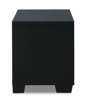 New Classic Furniture Luxor Black Silver Nightstand