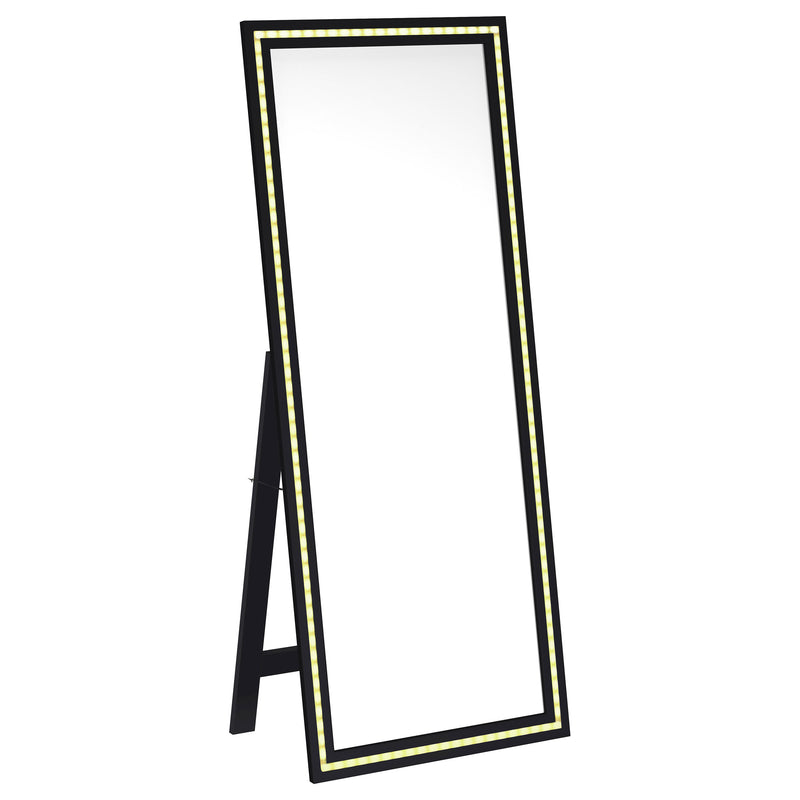 Coaster Furniture Windrose White LED Standing Mirror