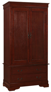 Glory Furniture Louis Phillipe Cherry Armoire