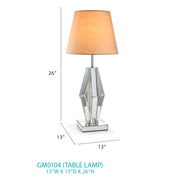 Glory Furniture Mirror GM0104 Table Lamp