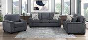 Home Elegance Chelsea Dark Gray 3pc Living Room Set