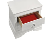 Galaxy Home Blaze White 2 Drawer Nightstand