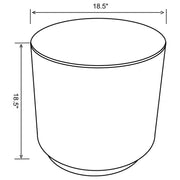 Coaster Furniture Zena Black Ottoman