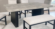 Crown Mark Etta Brown Grey Wood Bench