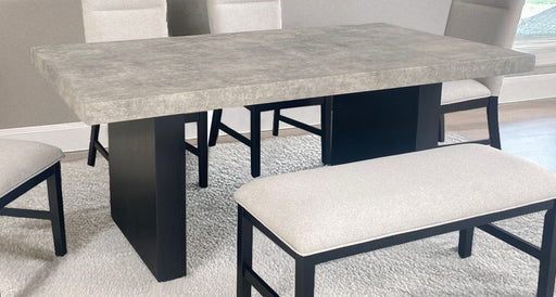 Crown Mark Etta Brown Grey Wood Bench