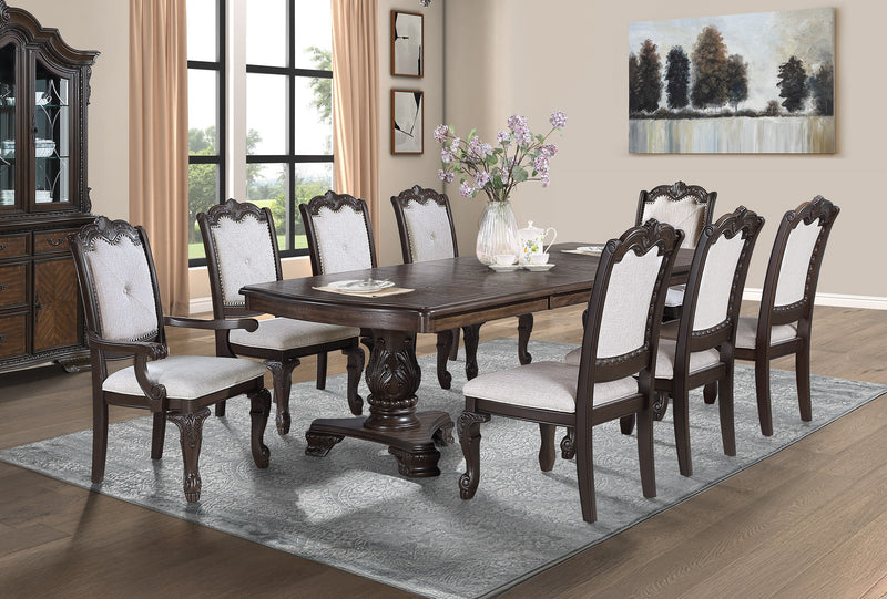 Crown Mark Kiera Coffee Brown Dining Table