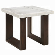 Acme Furniture Edwyn White Natural 3pc Coffee Table Set