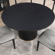 Steve Silver Magnolia Black 7pc Round Dining Set