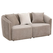 Coaster Furniture Townsend Latte Brown Loveseat