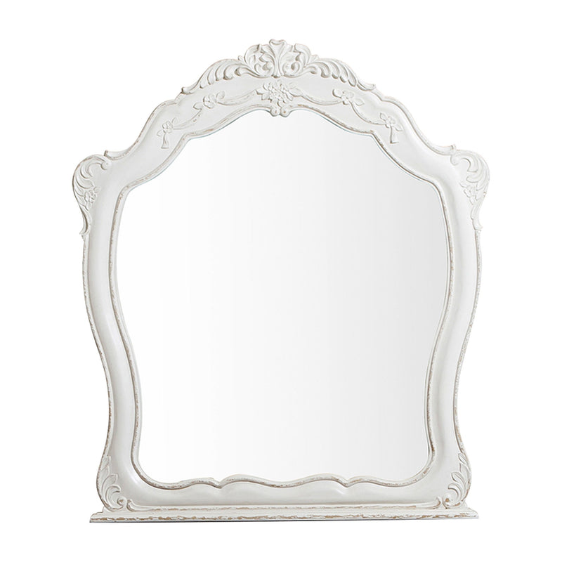 Home Elegance Cinderella Gray White Dresser and Mirror