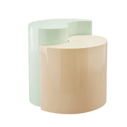 Galaxy Home Ying Yang Mint Taupe 3pc Coffee Table Set