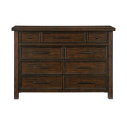 Home Elegance Logandale Brown Dresser And Mirror