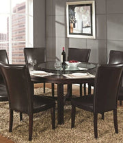 Steve Silver Hartford Espresso Red 9pc Dining Room Set
