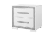 Global Furniture Andros Silver Nightstand