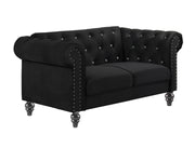 New Classic Furniture Emma Black Crystal Loveseat