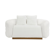 Home Elegance Novella White 3pc Living Room Set