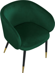 Meridian Furniture Louise Black Velvet Dining Chair