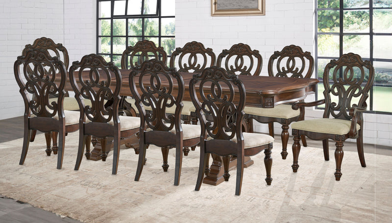 Steve Silver Royale Brown 11pc Dining Set
