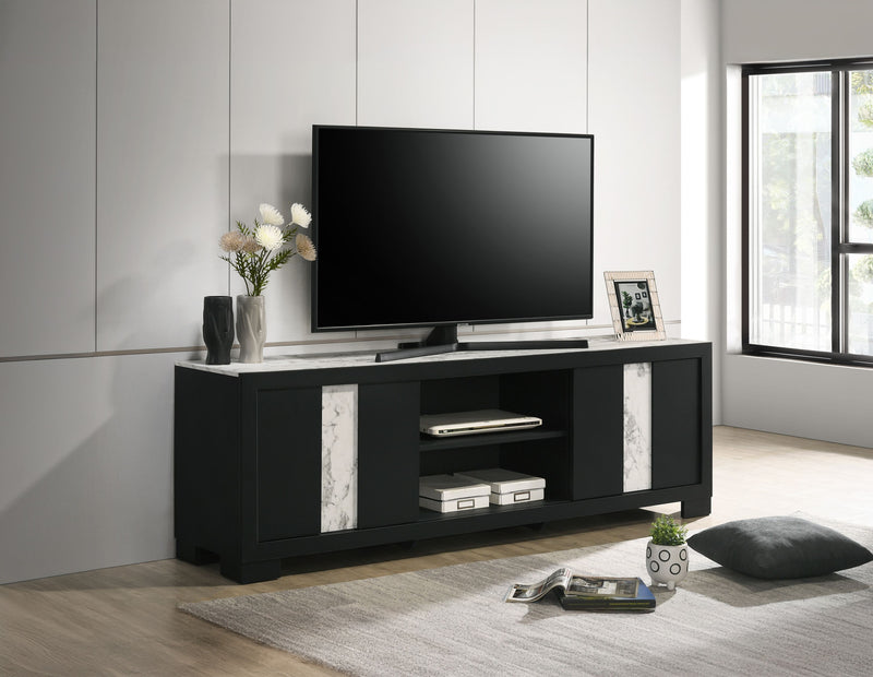 Crown Mark Rangley Black TV Stand