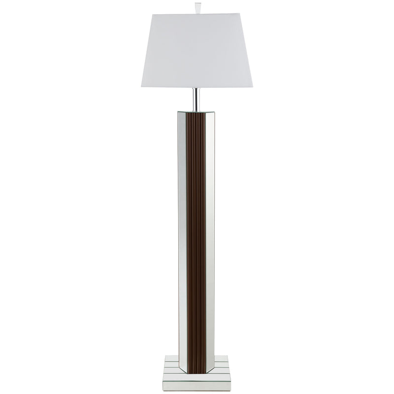 Coaster Furniture Elena Brown White Floor Lamp