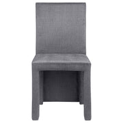 2 Coaster Furniture Tordera Grey Velvet Dining Side Chairs