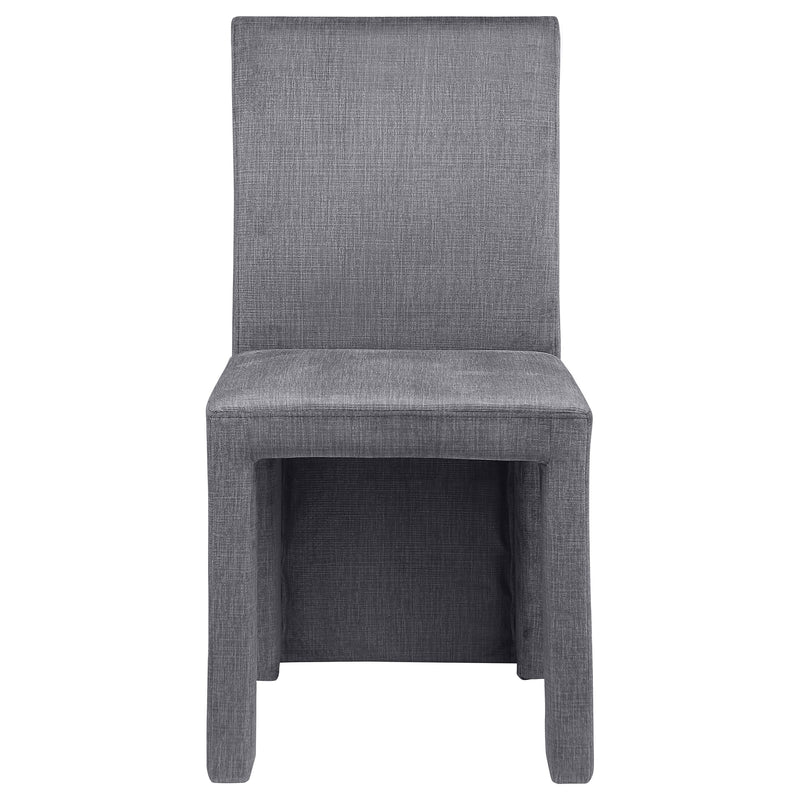 2 Coaster Furniture Tordera Grey Velvet Dining Side Chairs