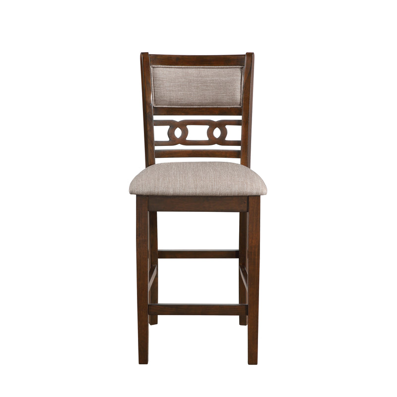 New Classic Furniture Gia Gray Round 5pc Counter Height Set