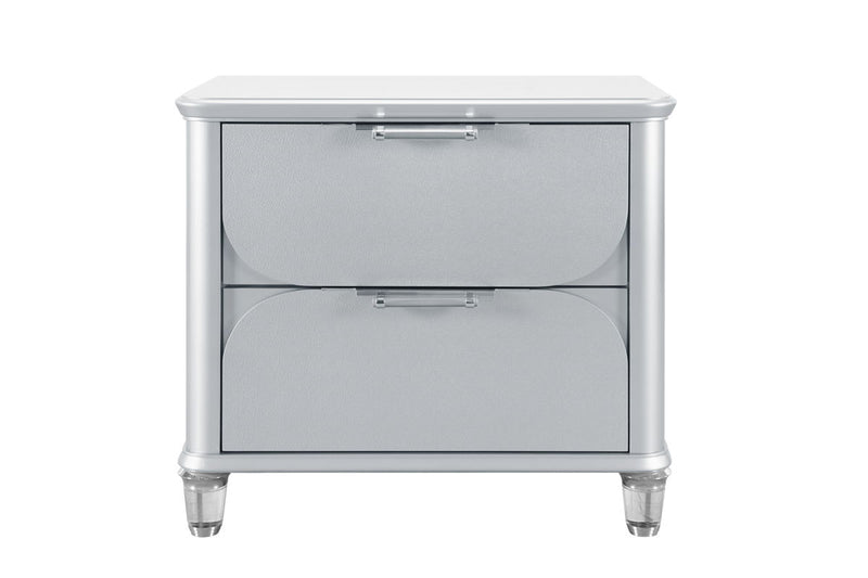 Global Furniture Lando Silver Nightstand