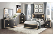 Global Furniture Blake Black Gold Dresser