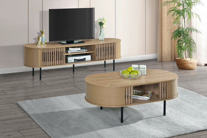 New Classic Furniture Brax Natural 70 Inch TV Console