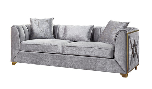 Galaxy Home Velencia Silver Sofa