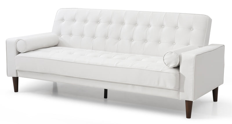 Glory Furniture Andrews White Sofa Bed