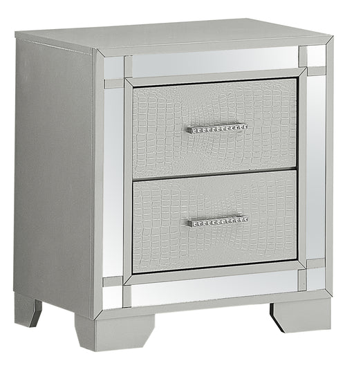 Glory Furniture Madison Silver Champagne Nightstand