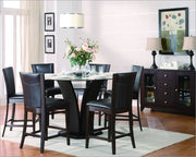 Home Elegance Daisy Brown 7pc Counter Height Set
