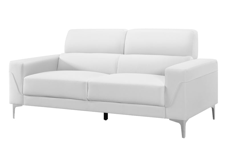 Global Furniture U6109 White 2pc Living Room Set