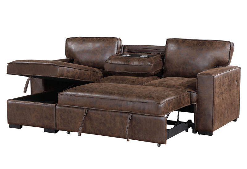 Global Furniture U0203 Coffee Reversible Pull Out Sofa Bed