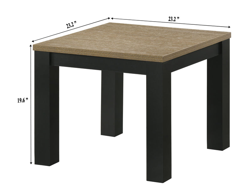 Crown Mark Theo Natural 3pc Cocktail Table Set