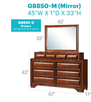 Glory Furniture LaVita Oak Dresser