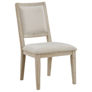 2 Coaster Furniture Trofello White Washed Brown Dining Side Chair
