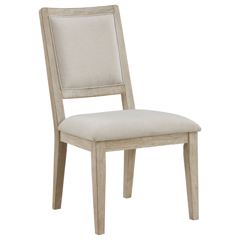 2 Coaster Furniture Trofello White Washed Brown Dining Side Chair