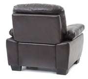 Glory Furniture Marta Black Faux Leather Chair