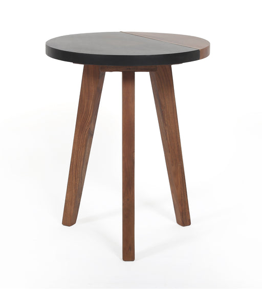 Steve Silver Caspian Brown Round Accent End Table