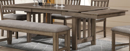 New Classic Furniture Harrisburg Walnut 7pc Dining Room Set