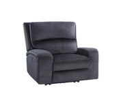 Steve Silver Lovell Charcoal Power Reclining Chair