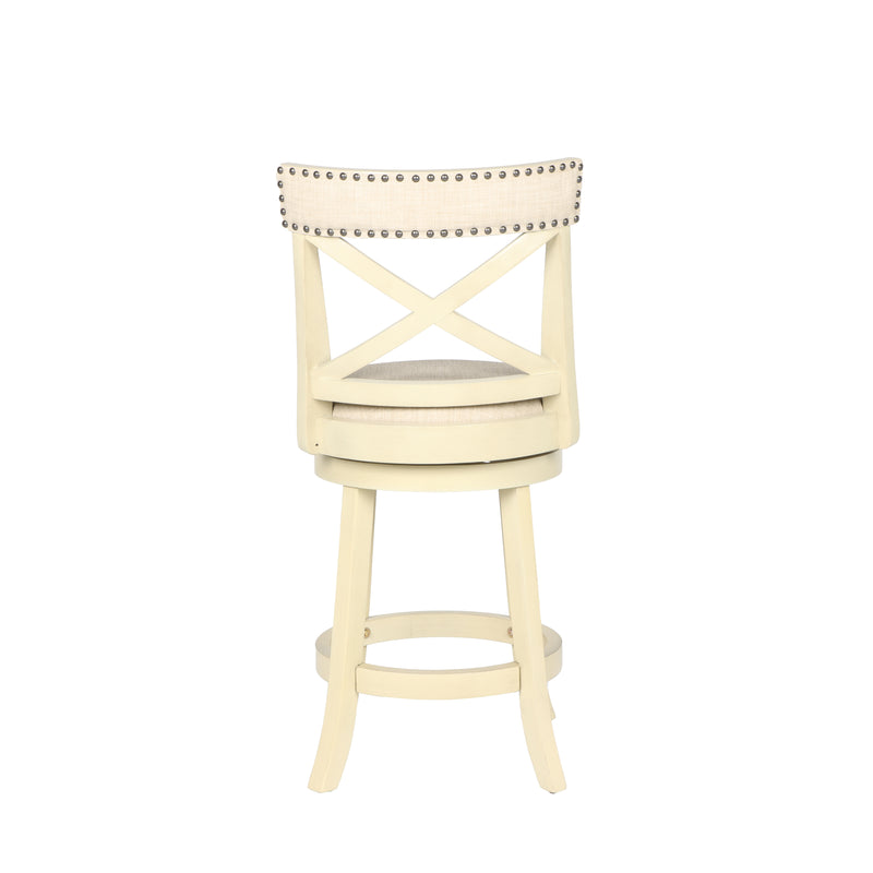 New Classic Furniture York White 24 Inch Counter Stool