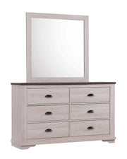 Crown Mark Coralee Chalk Grey Mirror